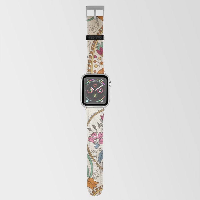 Granny's Gilded Gold Brown Floral Paisley Apple Watch Band