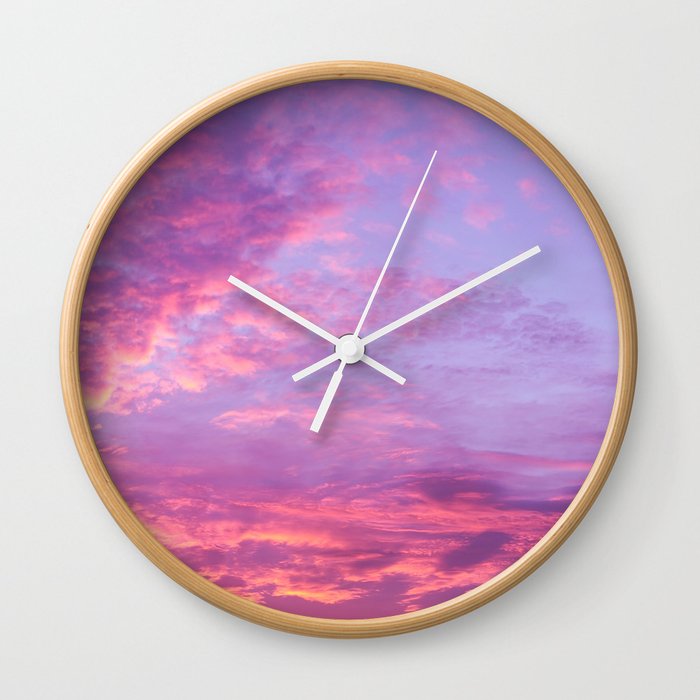 Purple Wall Clock