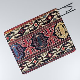 Shahsavan Mafrash Antique Azerbaijan Persian Tribal Bag Print Picnic Blanket