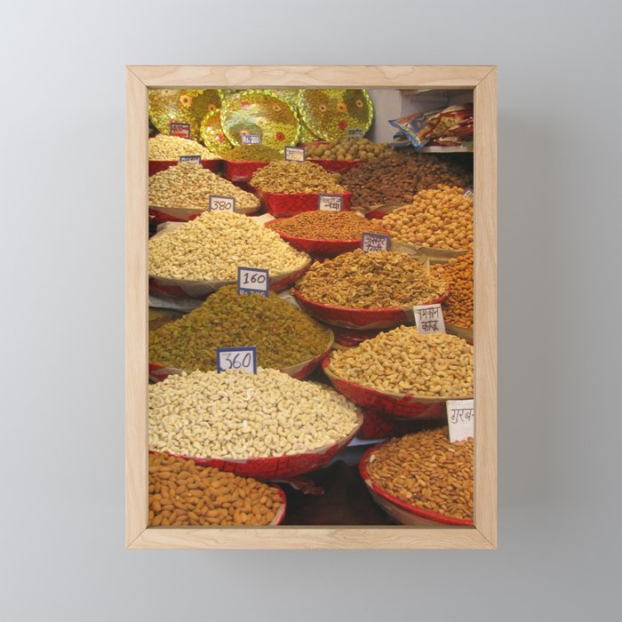 INDIA - Nuts Framed Mini Art Print
