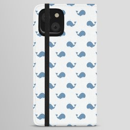 Cute whale pattern iPhone Wallet Case