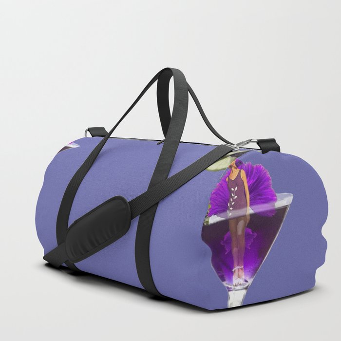 Periwinkle Fish Lady Duffle Bag