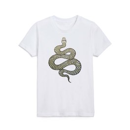 Snake's Charm in Black Kids T Shirt