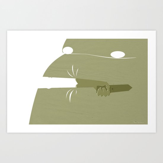 Eglon & Ehud Art Print