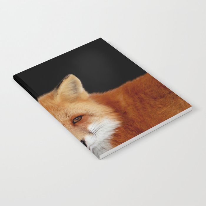 Fox (black background) 1 Notebook