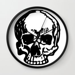 Black and White Pirate Skull, Vibrant Skull, Super Smooth Super Sharp 9000px x 11250px PNG Wall Clock