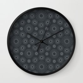 Geometric Flowers Wall Clock