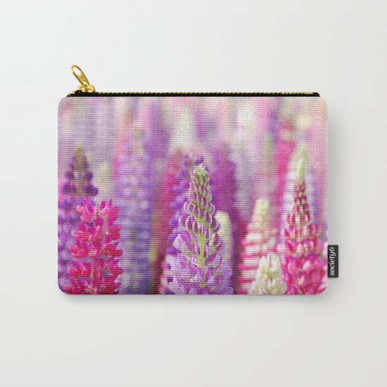 Pink & Purple FLowerS Carry-All Pouch