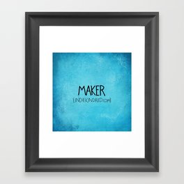 Maker Framed Art Print