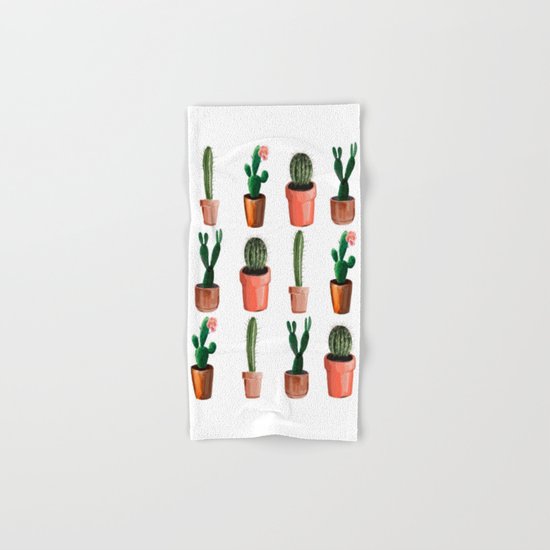 Various Cacti Hand & Bath Towel