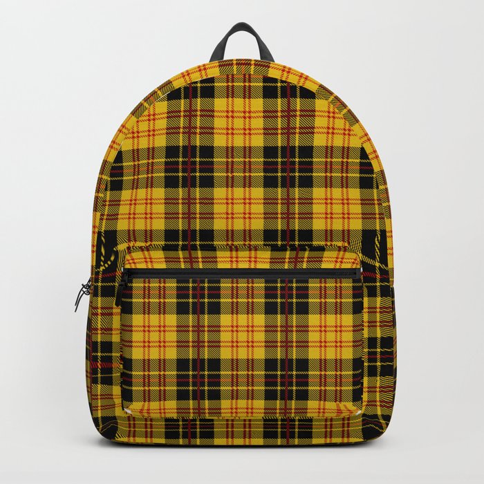 Yellow plaid sales backpack