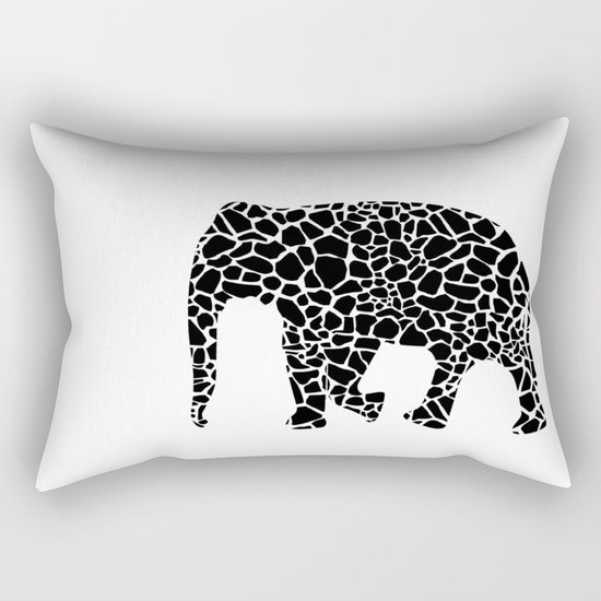 Elephant with giraffe print Rectangular Pillow