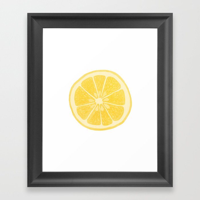 Lemon Framed Art Print