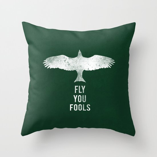 fly you fools Throw Pillow