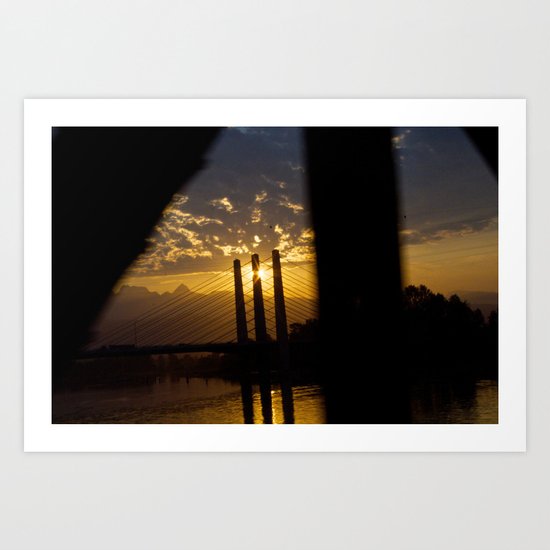 From Train Window Art Print