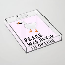 Goose game Funny Untitled Acrylic Tray