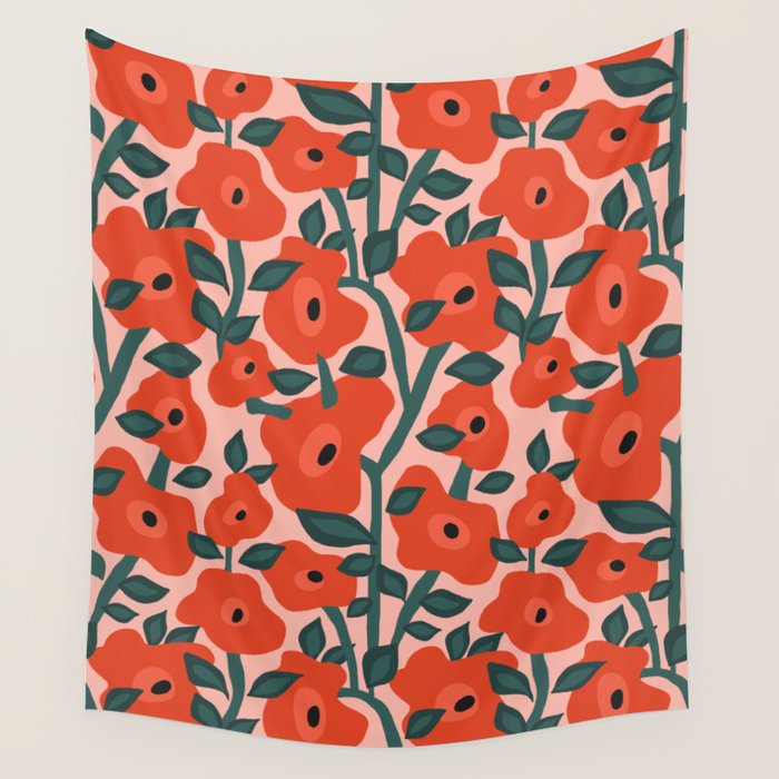 Society6  iPhoneケース  モダン 花 ポピー Botanical Printed iPhone Cases: 15, 14, Pro Max | Society6