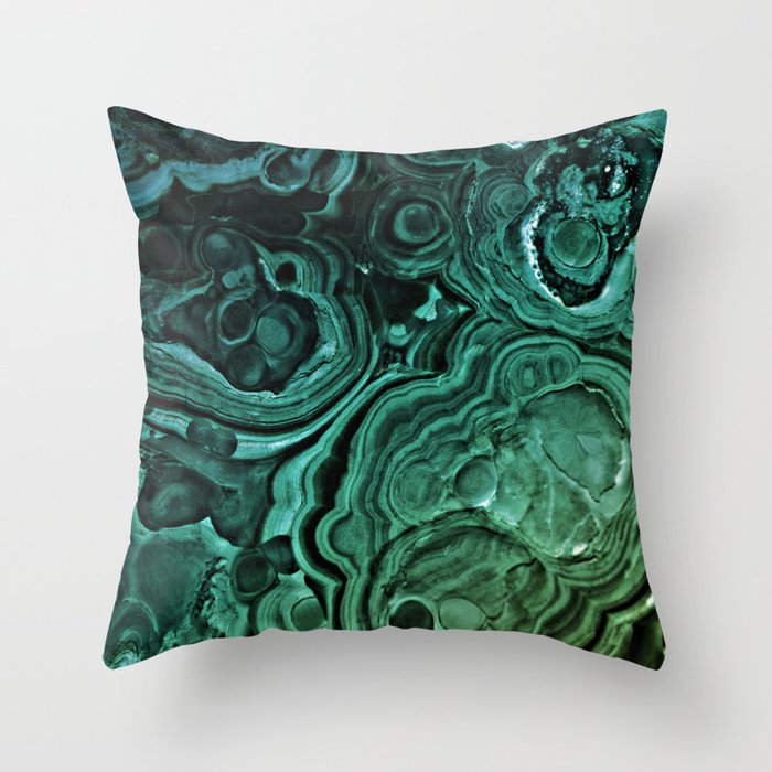 Malachite Green Throw Pillow By Monikastrigel Society6