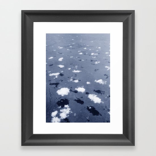 Clouds over the Australian outback. Framed Art Print
