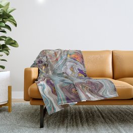 Abstract Oil Painting 9 Throw Blanket