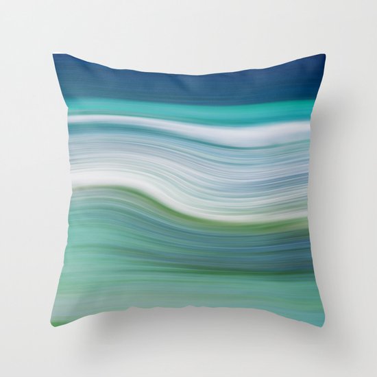 OCEAN ABSTRACT Throw Pillow