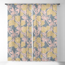Magnolia Bloom Sheer Curtain