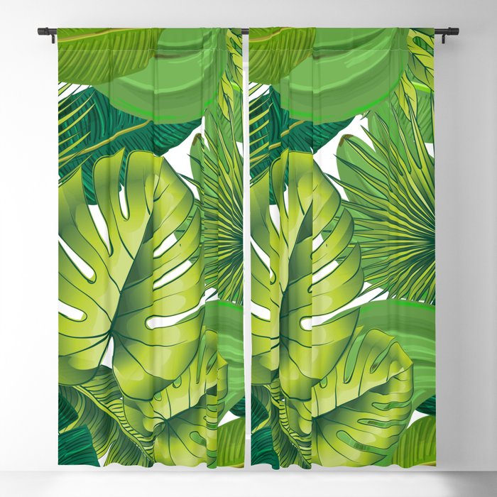 Decor Blackout Curtain By Lubo, Banana Leaf Curtains Uk