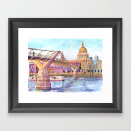London Millenium Footbridge Framed Art Print