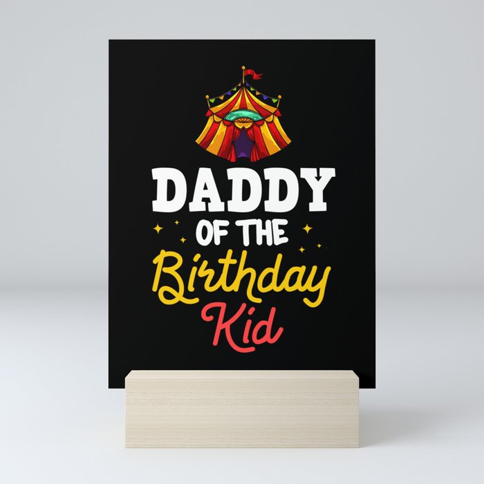 Circus Birthday Party Dad Theme Cake Ringmaster Mini Art Print