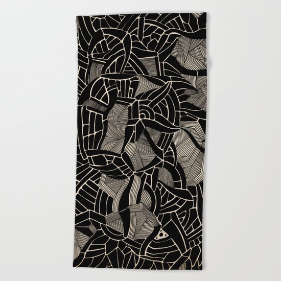 - cosmophobic cow - Beach Towel