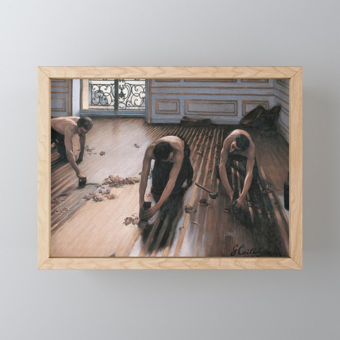 The Floor Scrapers Framed Mini Art Print By Historia Images