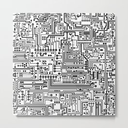 Circuit Board Metal Print