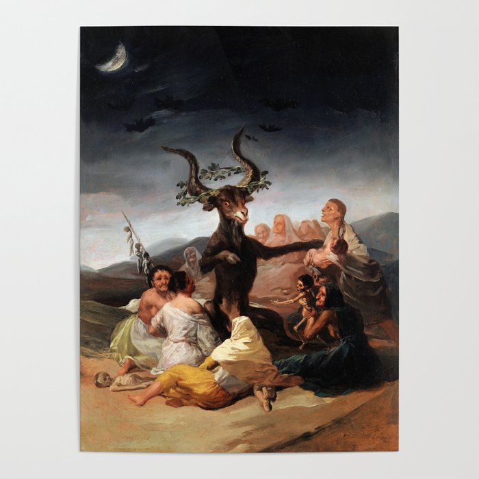 Francisco de Goya - Witches' Sabbath 1798 Poster