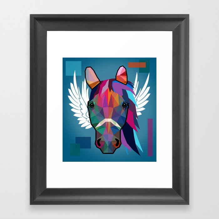angel horse  Framed Art Print