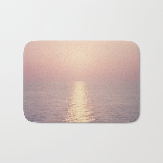 cashmere rose sunset Bath Mat