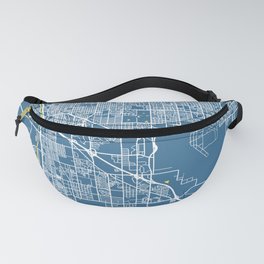 TUCSON Map - Arizona | Blue + Colors, Review My Collections Fanny Pack | Tucson, Arizona, Graphicdesign, Watercolor, Citymap, City, Map, Pattern, Maps, Urban 