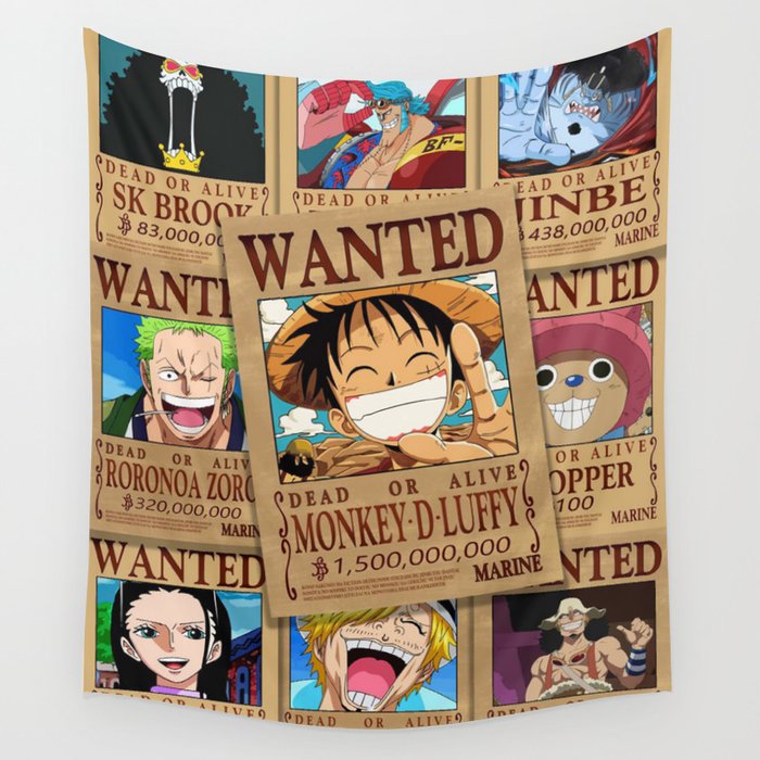 Brook One Piece Poster Wanted Tapestry