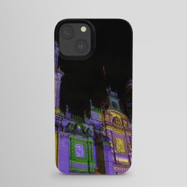 Mexico Photography - Colorful Lights On A Mexican Cathedral iPhone Case