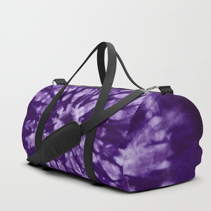 Purple Tie Dye Batik Duffle Bag