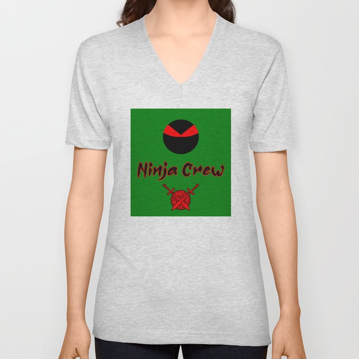 Ninja Crew Full Logo V Neck T Shirt