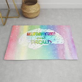 Neurodivergent and proud Area & Throw Rug