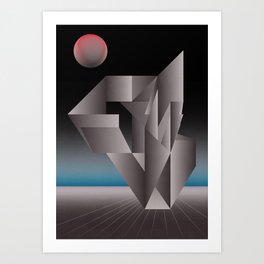 Abstract in Space Art Print