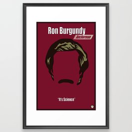Ron Burgundy: Anchorman Framed Art Print