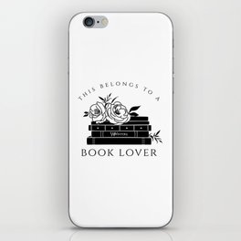 this belongs to a book lover iPhone Skin