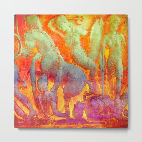 Bas Relief Metal Print
