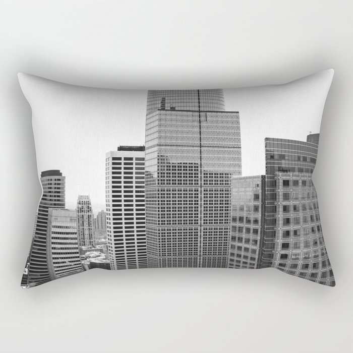 Minneapolis Black and White Photography | Architecture in Minnesota Rectangular Pillow