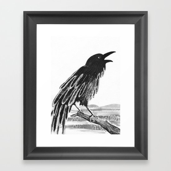Raven Framed Art Print