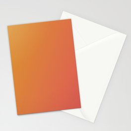 Burning Sky Orange Yellow Gradient Stationery Card