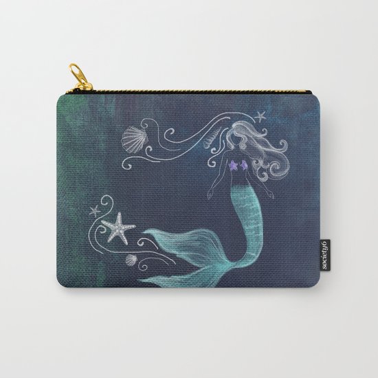 chalk mermaid #2 Carry-All Pouch