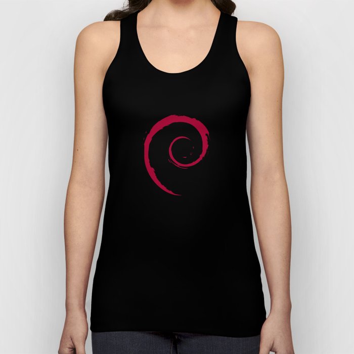 Debian Official Spiral Swirl Logo T-Shirt Tank Top